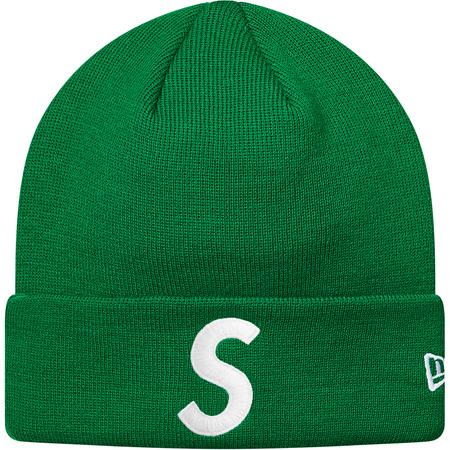 SUPREME/NEW ERA - S LOGO BEANIE (GREEN)
