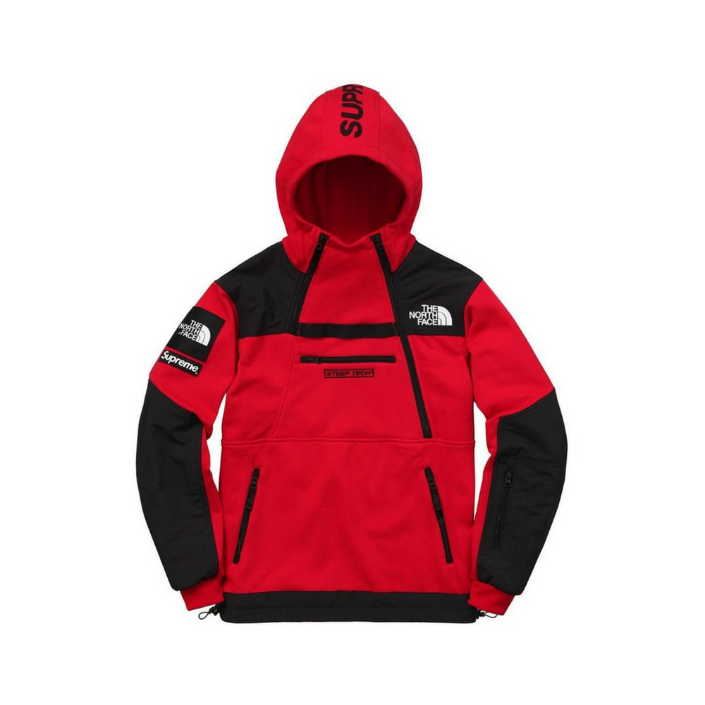 North face hot sale and supreme hoodie