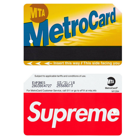 SUPREME - METRO CARD